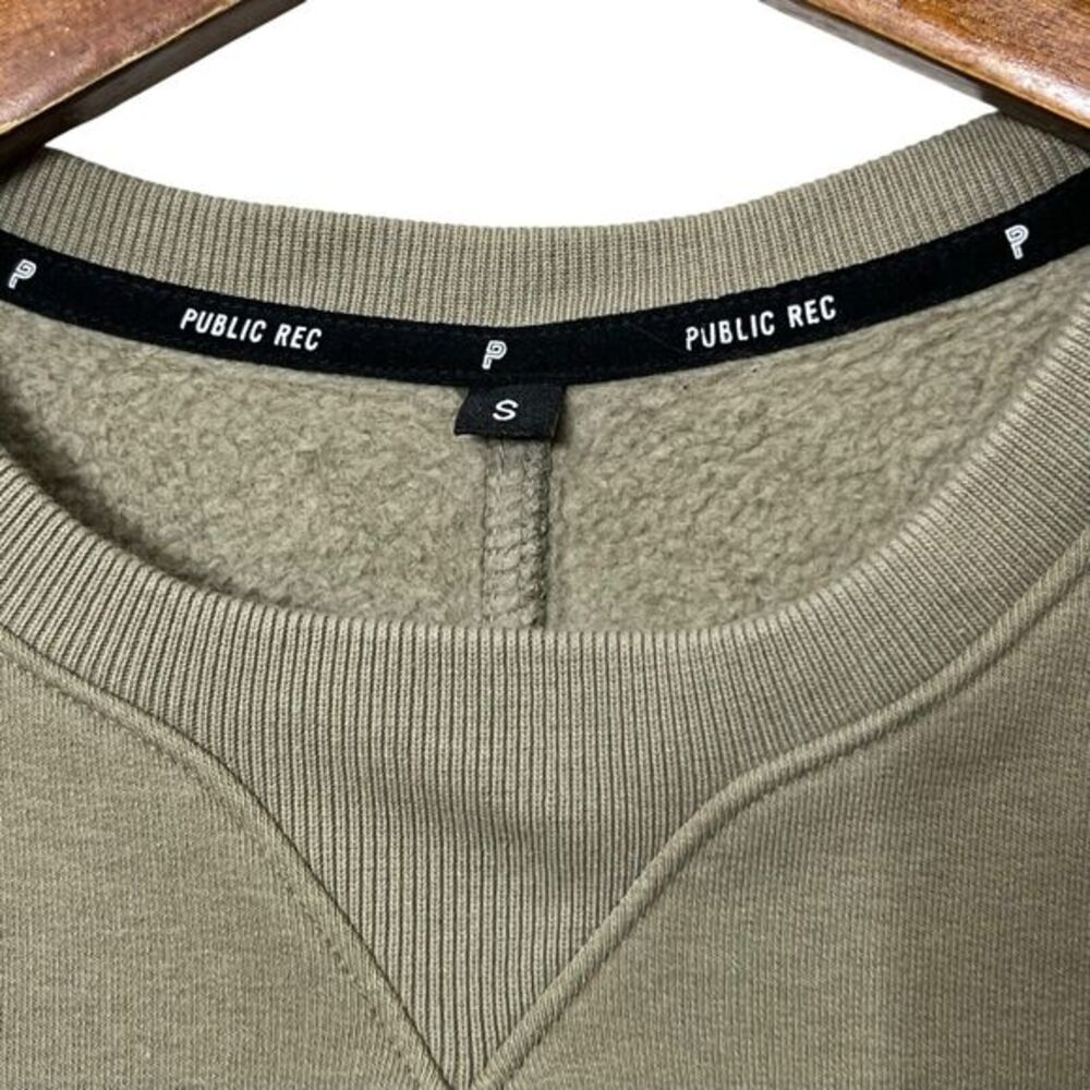 Public Rec Luxe‎ Fleece Sweatshirt Women’s Small Pima Cotton Crew Neck Pullover - Picture 5 of 13